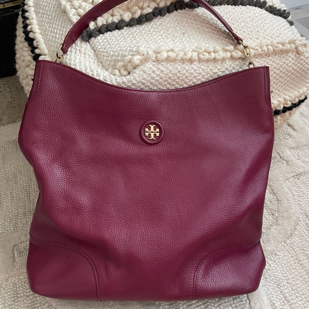 Beautiful Tory Burch Agate Whipstitch Hobo Bag